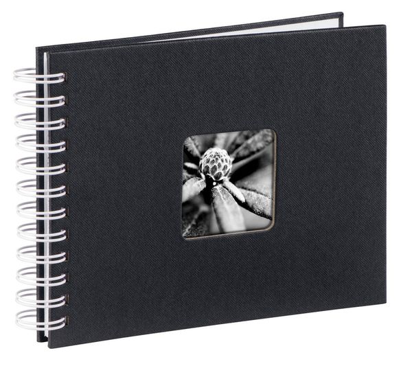 Hama Spiral-Album Fine Art, 24x17 cm, 50 weiße Seiten  schwarz