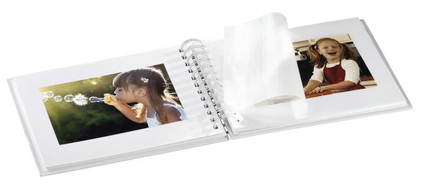 Hama Spiral-Album Fine Art, 24x17 cm, 50 weiße Seiten  schwarz