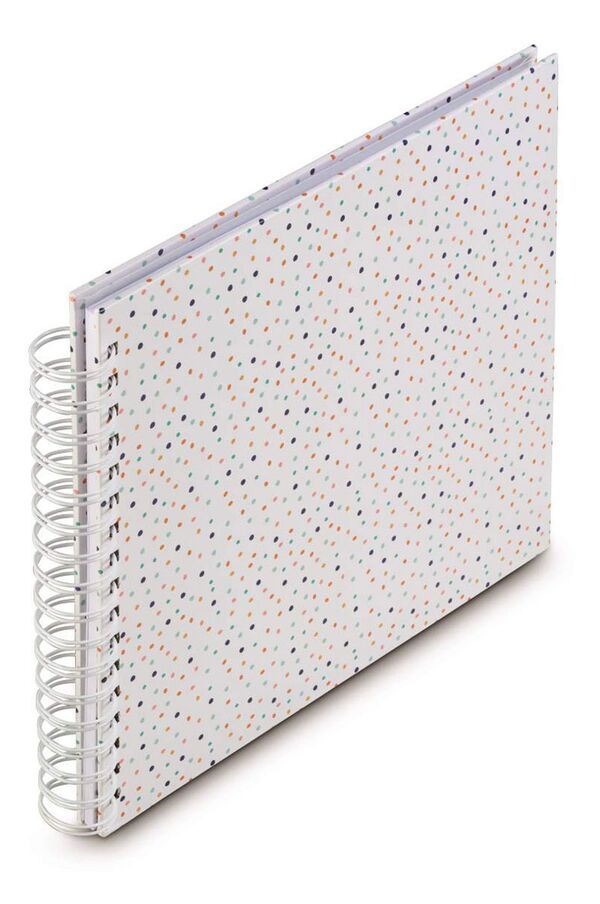 Hama Spiralalbum, 50 weiße Seiten  28 x 24 cm Confetti 