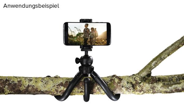 Hama Stativ FlexPro für Smartphone, GoPro und Fotokameras, 27 cm  schwarz