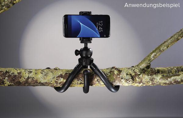 Hama Stativ FlexPro für Smartphone, GoPro und Fotokameras, 27 cm  schwarz