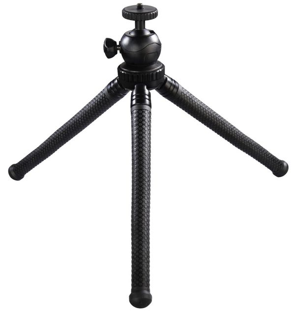 Hama Stativ FlexPro für Smartphone, GoPro und Fotokameras, 27 cm  schwarz