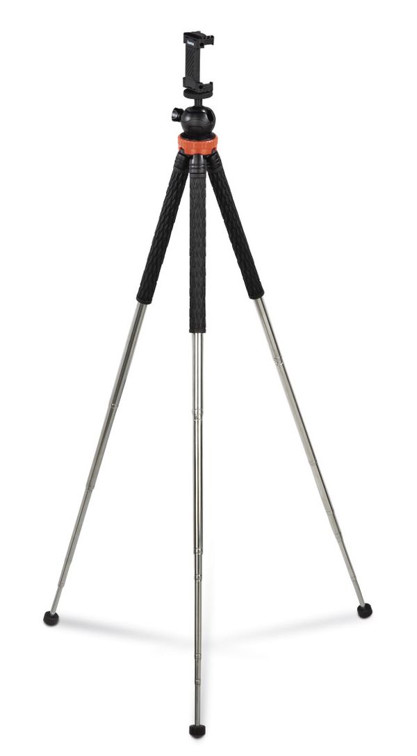 Hama Stativ Traveller Pro für Smartphone, GoPro, Fotokameras, 105 - Ball 