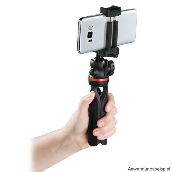 Hama Tischstativ Solid für Smartphones und Fotokameras, 19B 