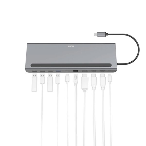 Hama USB-C-Docking-Station, Connect2 Office Pro, 10 Ports 