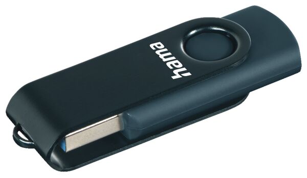Hama USB-Stick Rotate, USB 3.0, 90MB/s  256 GB Petrolblau