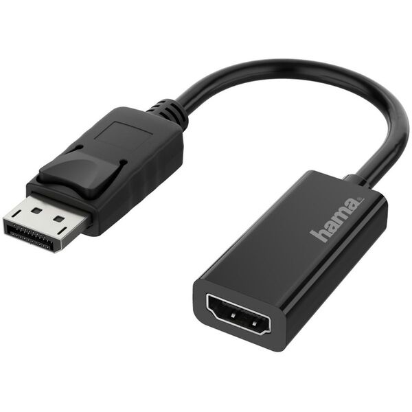 Hama Video-Adapter, DisplayPort-Stecker - HDMI-Buchse, Ultra-HD 4K 