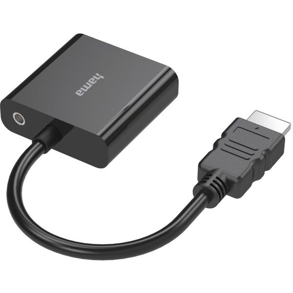 Hama Video-Adapter, HDMI-Stecker - VGA-Buchse, Audio-Buchse, Full-HD 1080p 