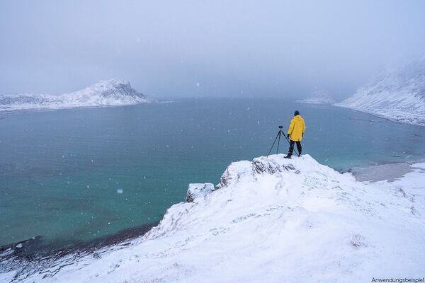 Haukland 7in1 Classic Jacke für Fotografen  gelb L