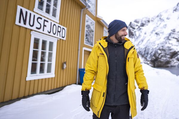 Haukland 7in1 Classic Jacke für Fotografen  gelb L