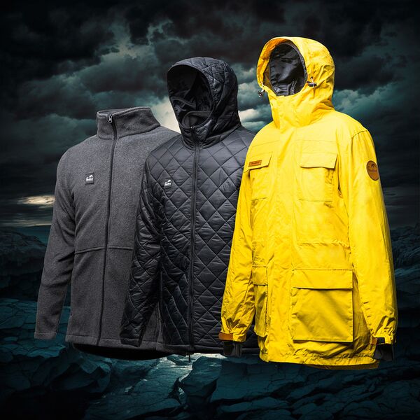 Haukland 7in1 Classic Jacke für Fotografen  gelb M