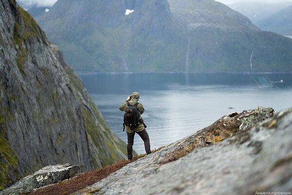 Haukland 7in1 Classic Jacke für Fotografen  Khaki XL