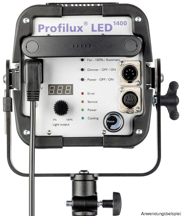 Hedler LED 1400 DMX mit ca. 5600K 