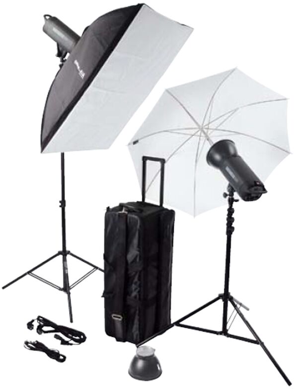 Helios 1000P II Profi-Blitzstudio 2er-Set 