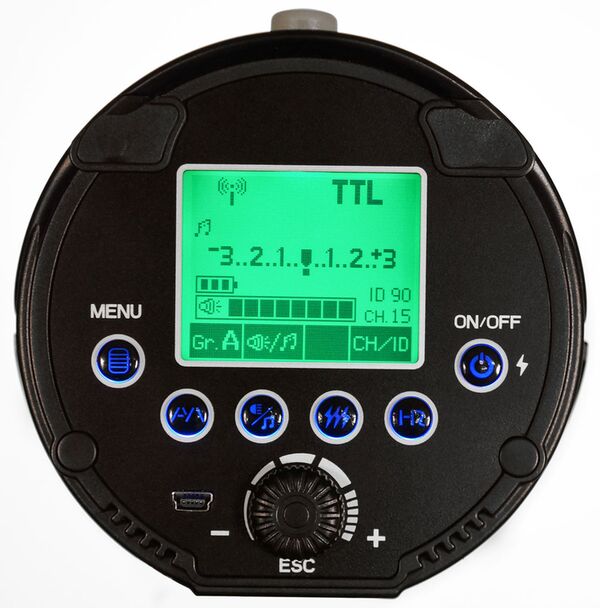 Helios TTL-600C/N Studio-Akkublitz 