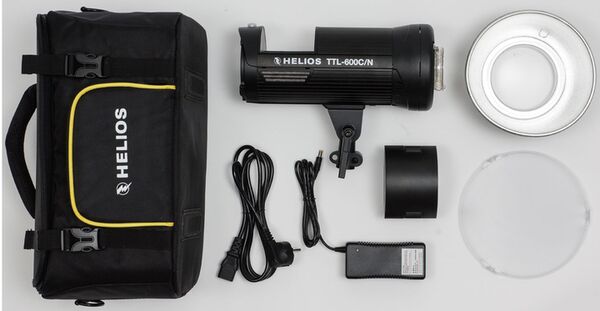 Helios TTL-600C/N Studio-Akkublitz 