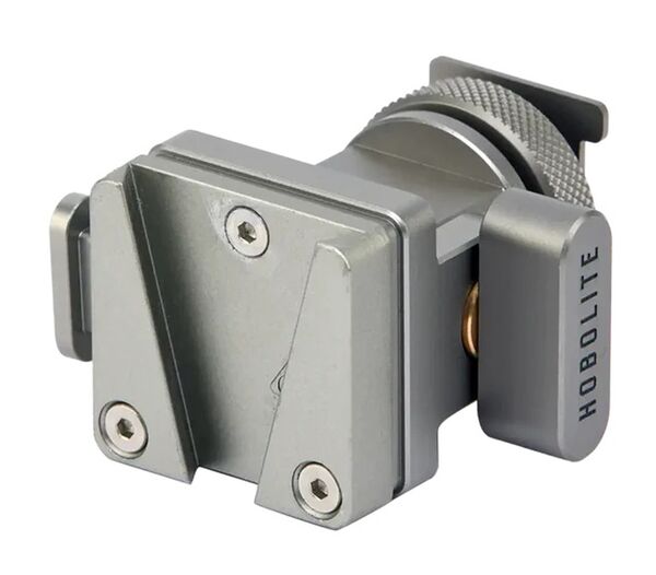 Hobolite V-Mount Kugelkopf mit Cold Shoe Adapter 