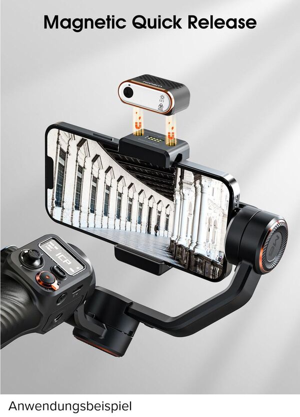 Hohem Magnetisches Aufhelllicht mit integriertem AI Vision Sensor für iSteady M6 