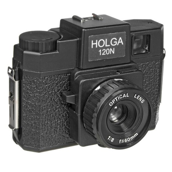 Holga 120N black, opt.glas lens Rollfilm-Kamera 