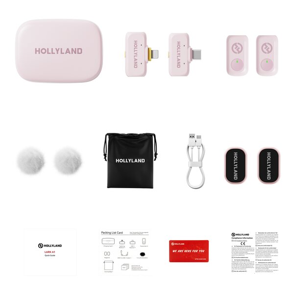 Hollyland Lark A1  Combo Cloud Pink