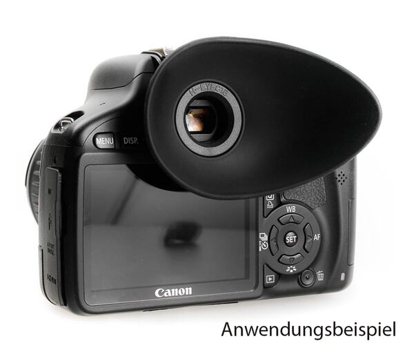 Hoodman Brillenträger-Augenmuschel 18mm für Canon EOS-Kameras (extra groß) - z.B. für 760D, 750D, 700D, 80D, 70D etc. 