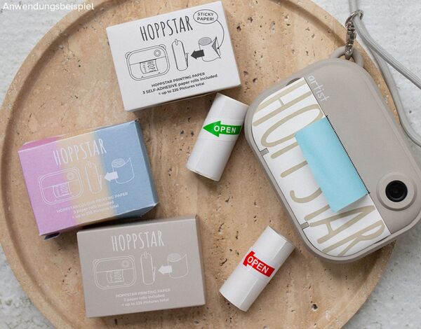 Hoppstar Papierrollen 3er Nachfüllpack  Pastelltöne