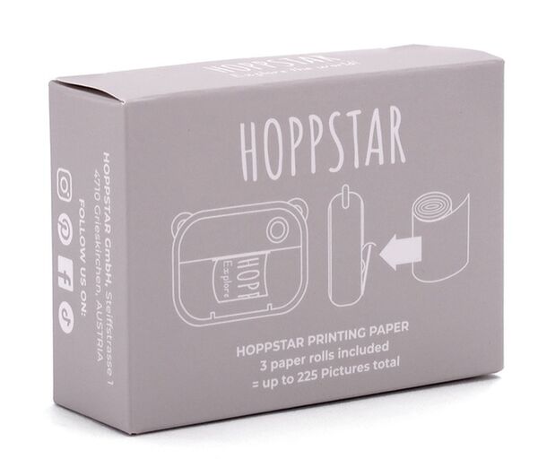 Hoppstar Papierrollen 3er Nachfüllpack  weiß