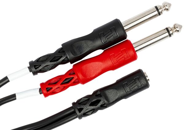 Hosa YMP-434 Stereo-Adapterkabel mini TRSF auf 2x TSF 