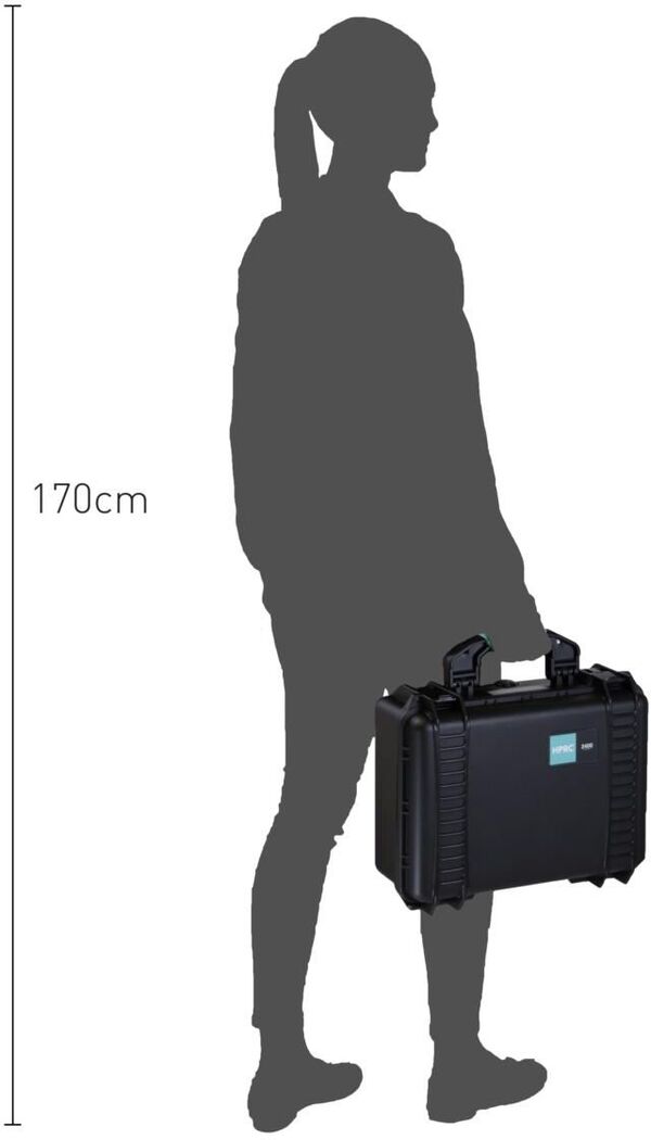 HPRC 2400 Transportkoffer  schwarz/blau Leer