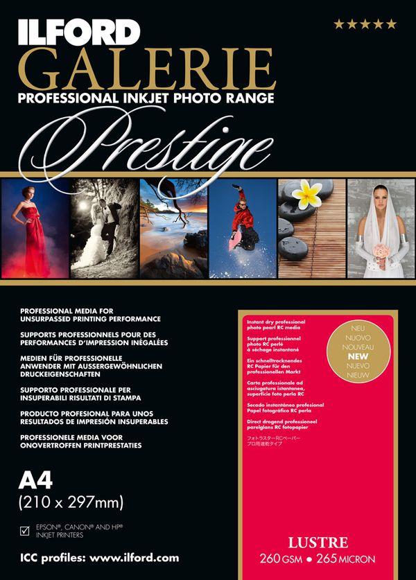 Ilford Druckerpapier GALERIE Prestige Lustre  A4 25 Blatt