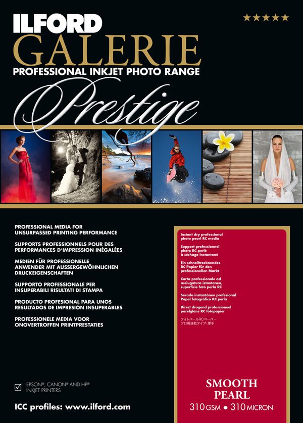 Ilford Druckerpapier GALERIE Prestige Smooth Pearl  10x15 (10,2 x 15,2 cm) 100 Blatt
