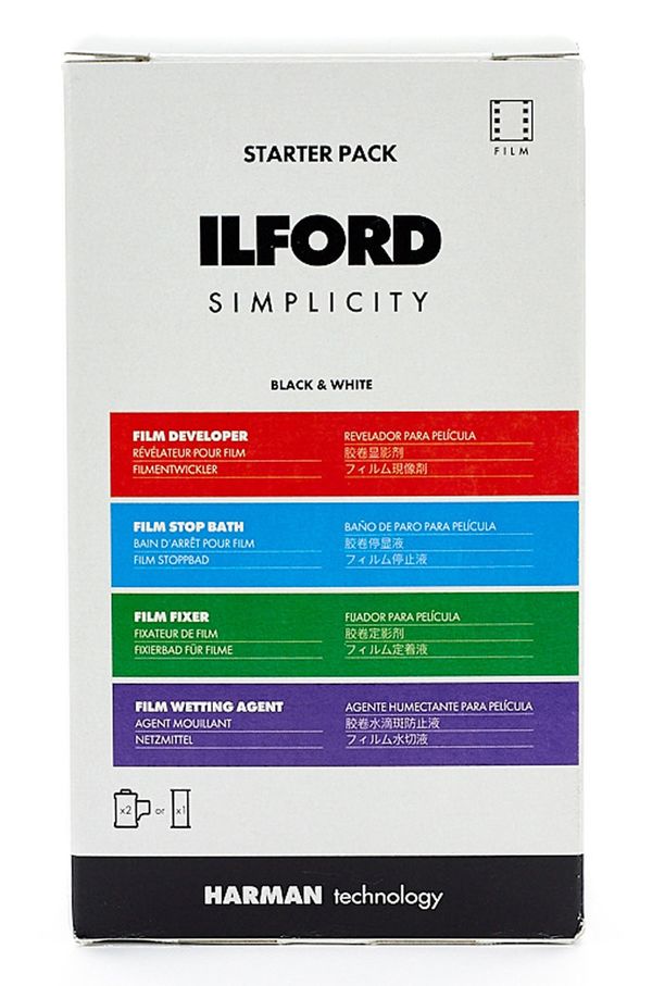 Ilford Simplicity Starter Kit Fotochemie zur SW-Filmentwicklung (2xKB oder 1xRF) 