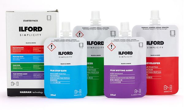 Ilford Simplicity Starter Kit Fotochemie zur SW-Filmentwicklung (2xKB oder 1xRF) 