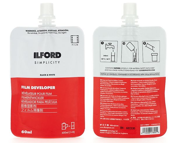 Ilford Simplicity Starter Kit Fotochemie zur SW-Filmentwicklung (2xKB oder 1xRF) 