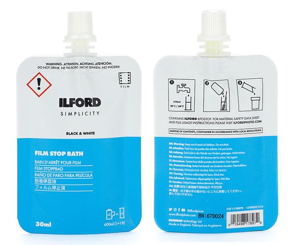 Ilford Simplicity Starter Kit Fotochemie zur SW-Filmentwicklung (2xKB oder 1xRF) 