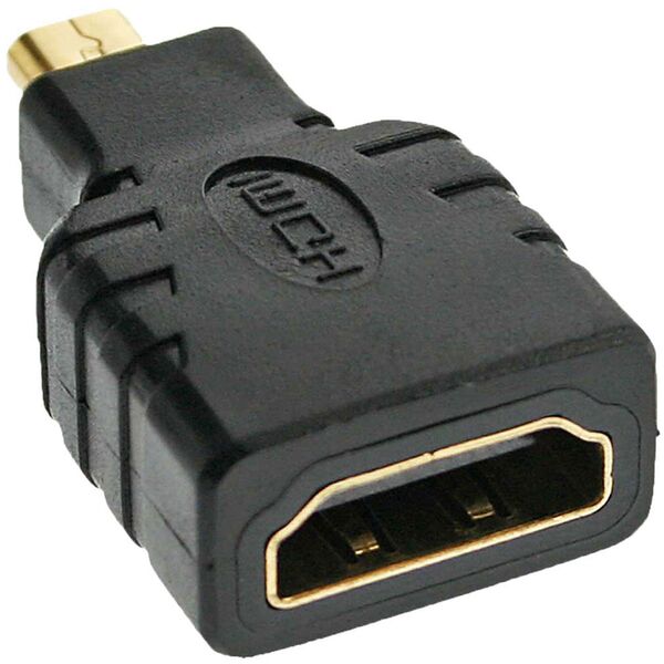Inline HDMI Adapter HDMI A Buchse auf Micro HDMI D Stecker 4K/60Hz kompatibel 