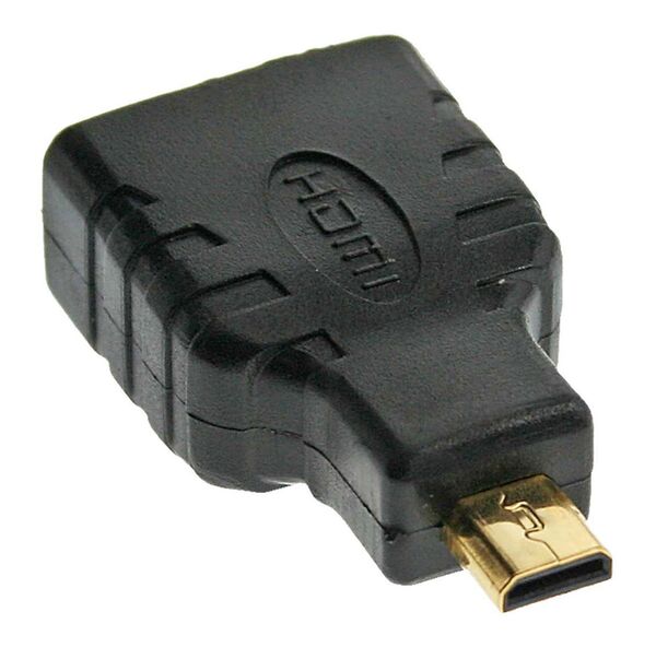 Inline HDMI Adapter HDMI A Buchse auf Micro HDMI D Stecker 4K/60Hz kompatibel 