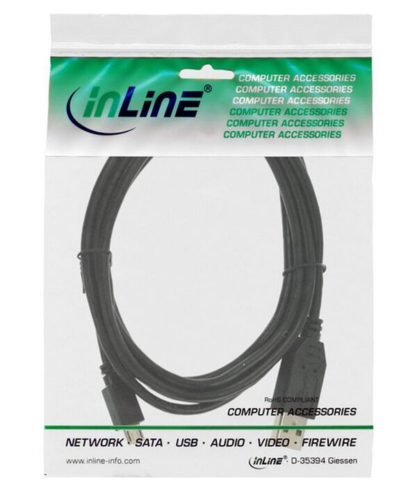 Inline Micro-USB 2.0 Kabel  3m