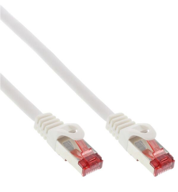 Inline S/FTP (PiMf) Cat.6 Patchkabel 20m 250MHz, PVC, Kupfer, weiß 