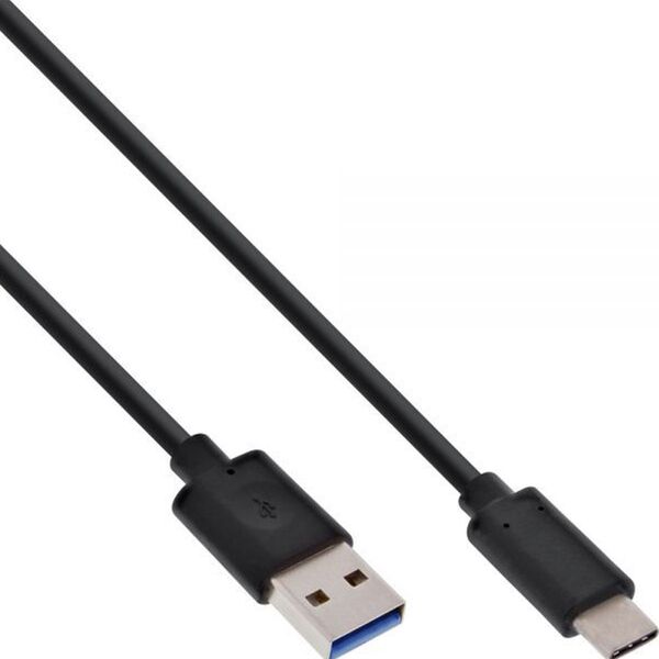 Inline USB 3.2 Typ-C an USB-A Kabel  1m schwarz