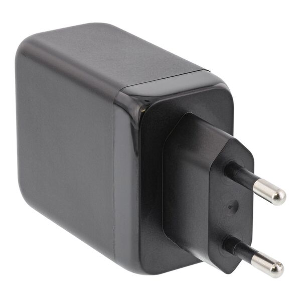 Inline USB PD Netzteil, GaN Ladegerät 3-Port, Dual USB-C + USB-A, 65W 