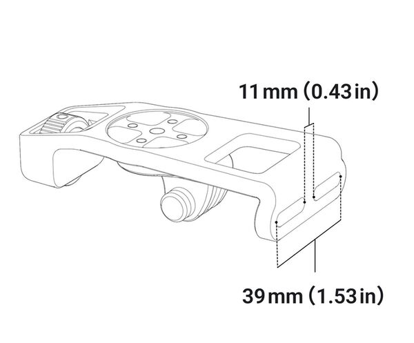 Insta360 Fahrradcomputer-Halterung  Independent Handlebars