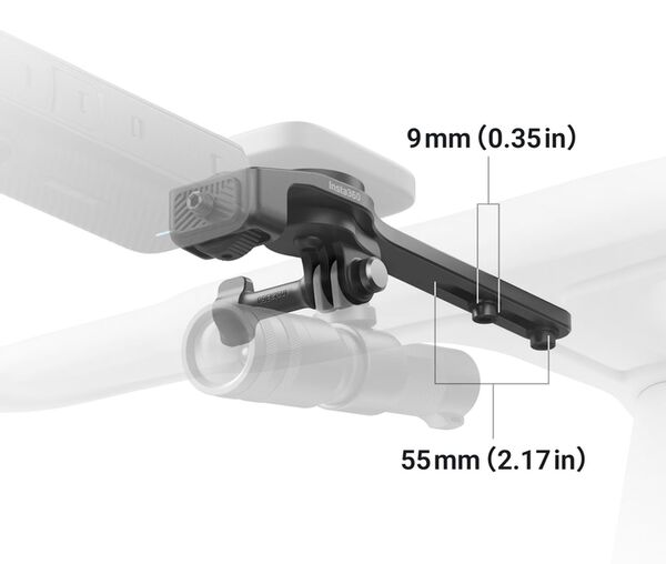 Insta360 Fahrradcomputer-Halterung  integriert