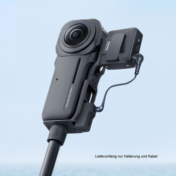 Insta360 ONE RS Mikrofonhalterung unsichtbar, inkl. 3,5 mm Audiokabel 