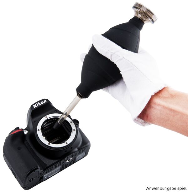 JJC CL-DF1BK Airblower mit Staubfilter, schwarz 