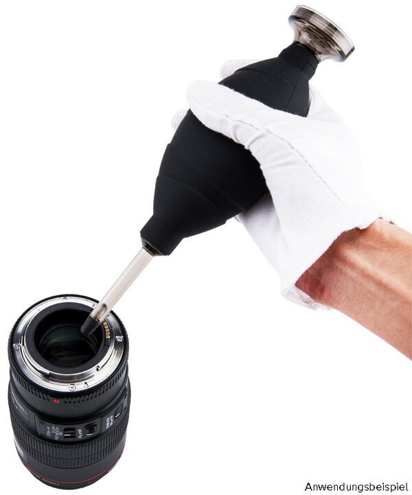 JJC CL-DF1BK Airblower mit Staubfilter, schwarz 