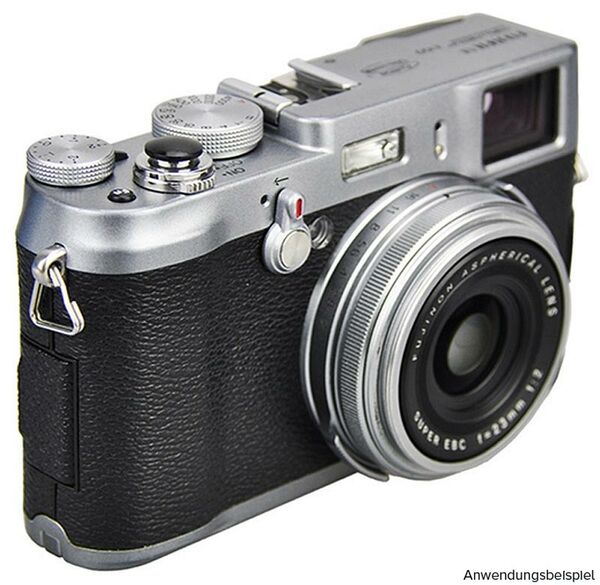 JJC Ergonomischer Auslöseknopf zum Einschrauben konvex - z.B. für ausgewählte Fuji und Leica Kameras  schwarz