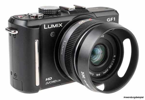 JJC Gegenlichtblende Alu Weitwinkel 46mm - z.B. für Panasonic 20mm f/1.7 o. 14mm f/2.5 