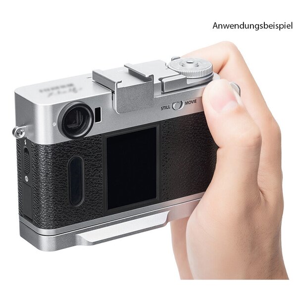 JJC HG XHALF Camera Hand Grip Fuji X Half  silber