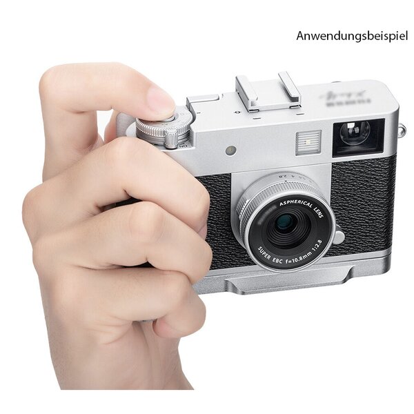 JJC HG XHALF Camera Hand Grip Fuji X Half  silber
